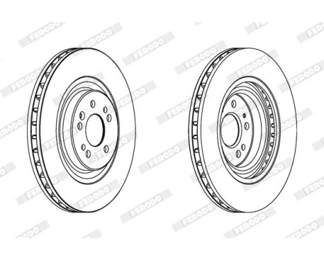 Brake Disc PREMIER DDF1085C-1 Ferodo, Image 2