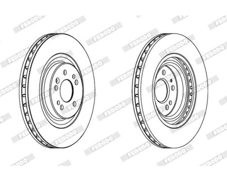 Brake Disc PREMIER DDF1085C-1 Ferodo, Image 2