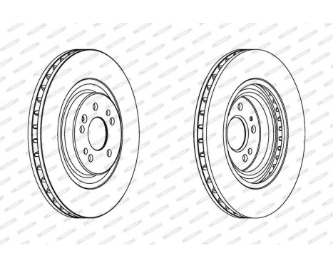 Brake Disc PREMIER DDF1085C-1 Ferodo, Image 2