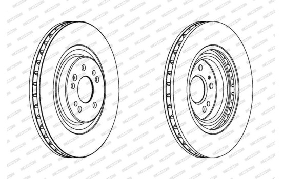 Brake Disc PREMIER DDF1085C-1 Ferodo, Image 2