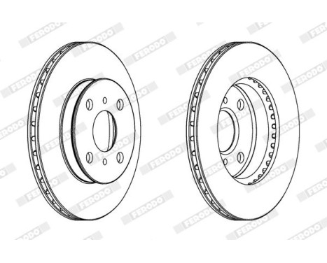 Brake Disc PREMIER DDF1094 Ferodo, Image 2