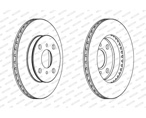 Brake Disc PREMIER DDF1094 Ferodo, Image 2