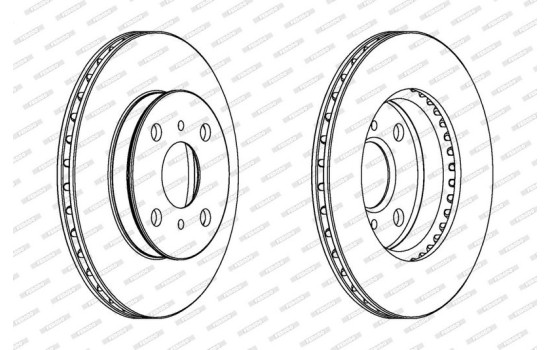 Brake Disc PREMIER DDF1094 Ferodo, Image 2