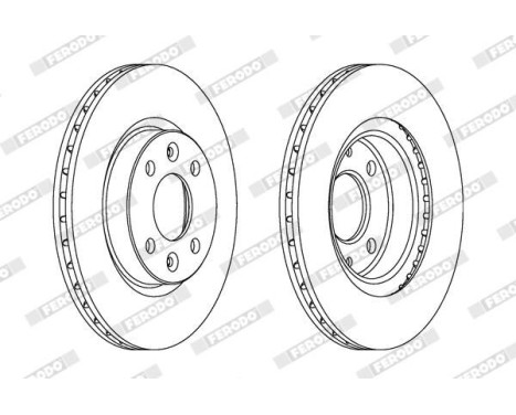 Brake Disc PREMIER DDF1096 Ferodo, Image 2