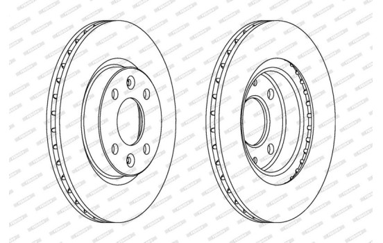 Brake Disc PREMIER DDF1096 Ferodo, Image 2