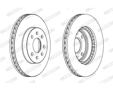 Brake Disc PREMIER DDF1097 Ferodo, Image 2