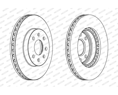 Brake Disc PREMIER DDF1097 Ferodo, Image 2