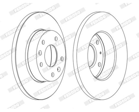 Brake Disc PREMIER DDF1100C Ferodo