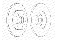 Brake Disc PREMIER DDF1100C Ferodo