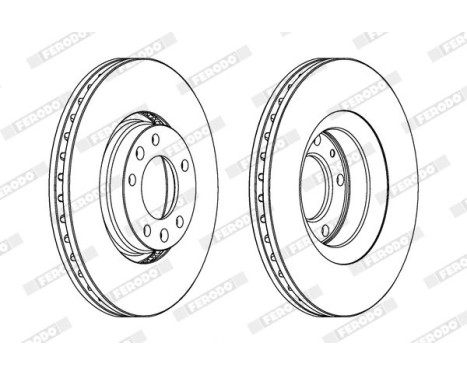 Brake Disc PREMIER DDF1103 Ferodo, Image 2