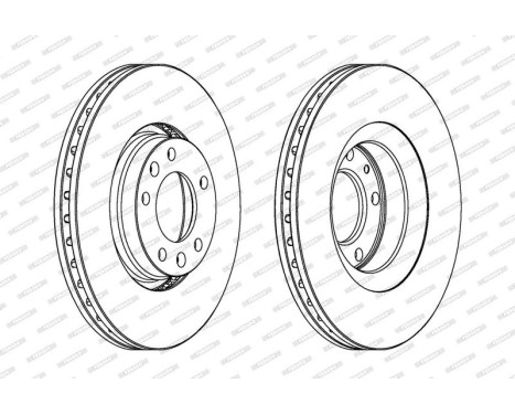 Brake Disc PREMIER DDF1103 Ferodo, Image 2