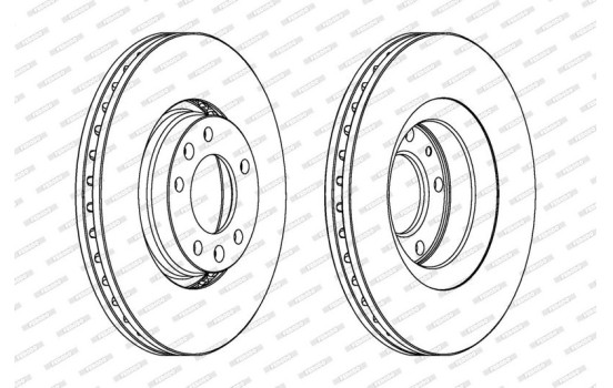 Brake Disc PREMIER DDF1103 Ferodo, Image 2