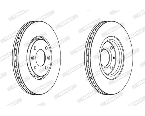 Brake Disc PREMIER DDF1106 Ferodo, Image 2