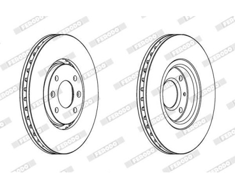 Brake Disc PREMIER DDF1106 Ferodo, Image 2