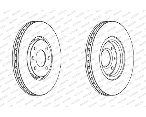 Brake Disc PREMIER DDF1106 Ferodo, Image 2