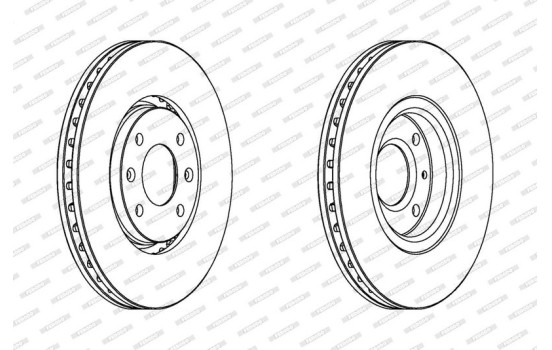Brake Disc PREMIER DDF1106 Ferodo, Image 2