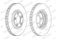 Brake Disc PREMIER DDF1107C Ferodo
