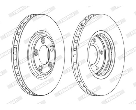 Brake Disc PREMIER DDF1107C Ferodo