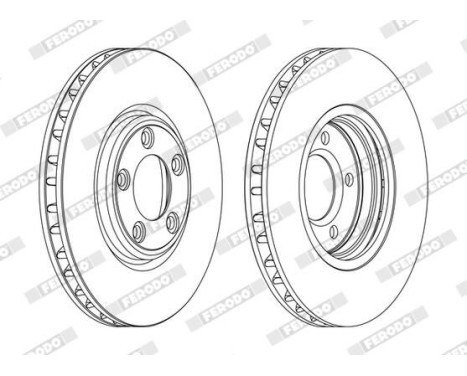 Brake Disc PREMIER DDF1107C Ferodo