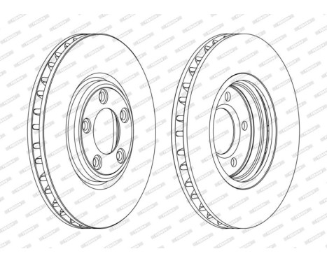 Brake Disc PREMIER DDF1107C Ferodo