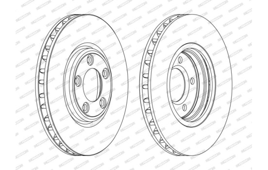 Brake Disc PREMIER DDF1107C Ferodo