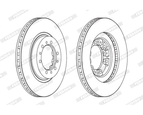 Brake Disc PREMIER DDF1109 Ferodo, Image 2