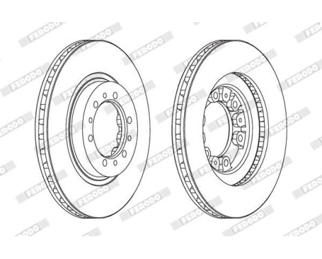 Brake Disc PREMIER DDF1109 Ferodo, Image 2