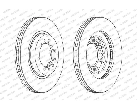 Brake Disc PREMIER DDF1109 Ferodo, Image 2