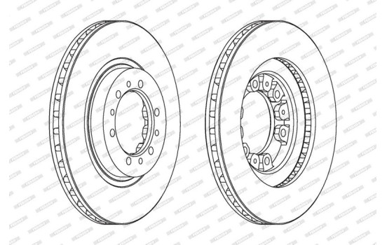 Brake Disc PREMIER DDF1109 Ferodo, Image 2