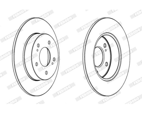 Brake Disc PREMIER DDF1110 Ferodo, Image 2