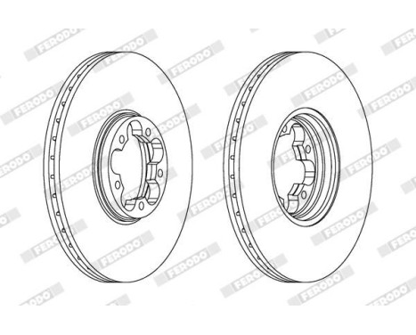 Brake Disc PREMIER DDF1112 Ferodo, Image 2