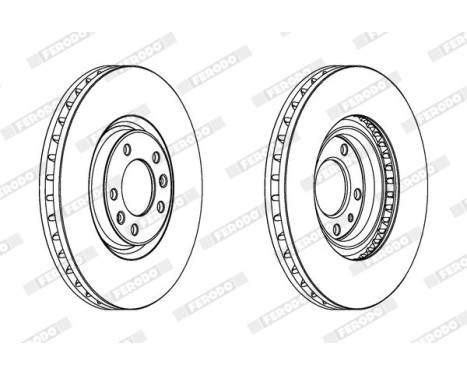 Brake Disc PREMIER DDF1114 Ferodo, Image 2