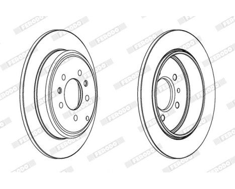 Brake Disc PREMIER DDF1115 Ferodo, Image 2