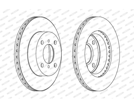 Brake Disc PREMIER DDF1117 Ferodo, Image 2
