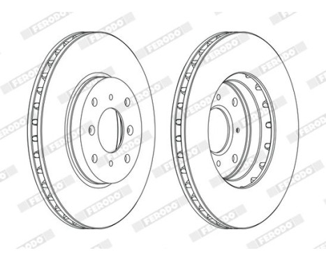 Brake Disc PREMIER DDF1119C Ferodo