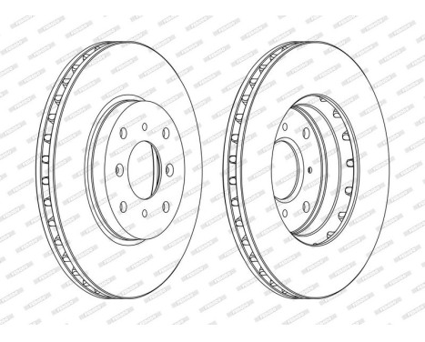 Brake Disc PREMIER DDF1119C Ferodo