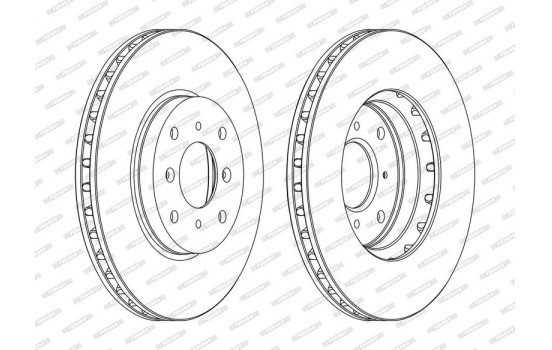 Brake Disc PREMIER DDF1119C Ferodo