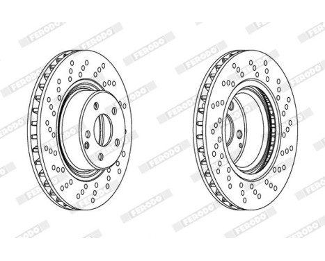 Brake Disc PREMIER DDF1120C-1 Ferodo, Image 2