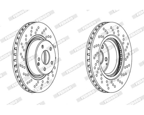 Brake Disc PREMIER DDF1120C-1 Ferodo, Image 2