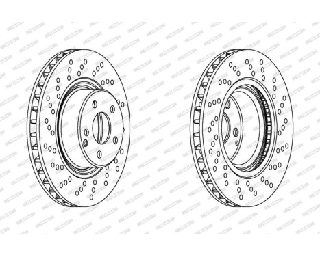 Brake Disc PREMIER DDF1120C-1 Ferodo, Image 2