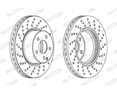Brake Disc PREMIER DDF1121C-1 Ferodo, Image 2