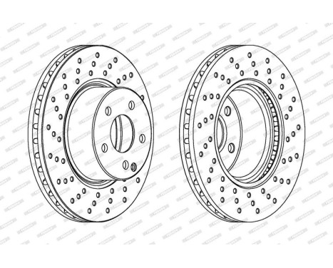 Brake Disc PREMIER DDF1121C-1 Ferodo, Image 2