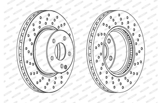 Brake Disc PREMIER DDF1121C-1 Ferodo, Image 2