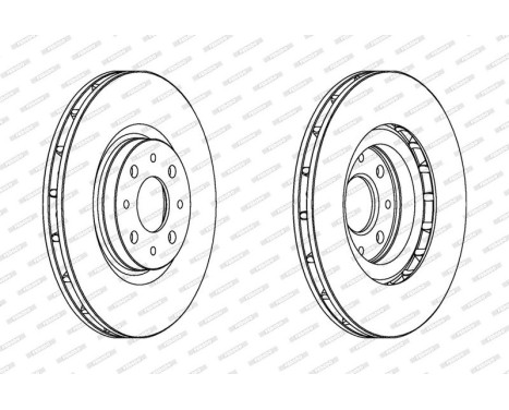 Brake Disc PREMIER DDF1122 Ferodo, Image 2