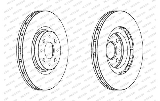 Brake Disc PREMIER DDF1122 Ferodo, Image 2