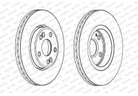 Brake Disc PREMIER DDF1123 Ferodo