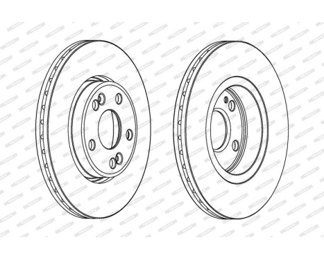 Brake Disc PREMIER DDF1123 Ferodo