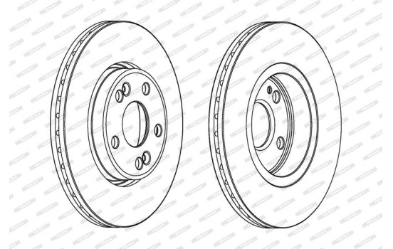 Brake Disc PREMIER DDF1123 Ferodo