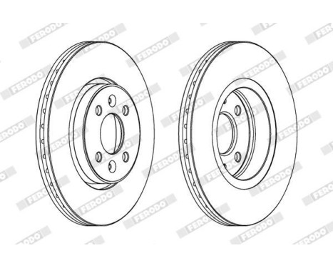 Brake Disc PREMIER DDF1124 Ferodo, Image 2