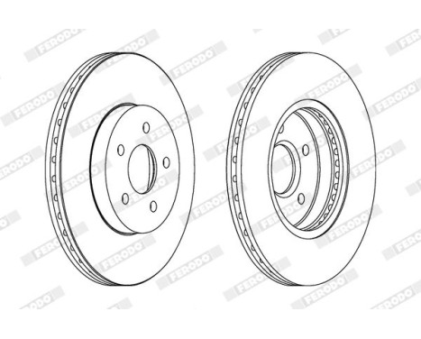 Brake Disc PREMIER DDF1125 Ferodo, Image 2